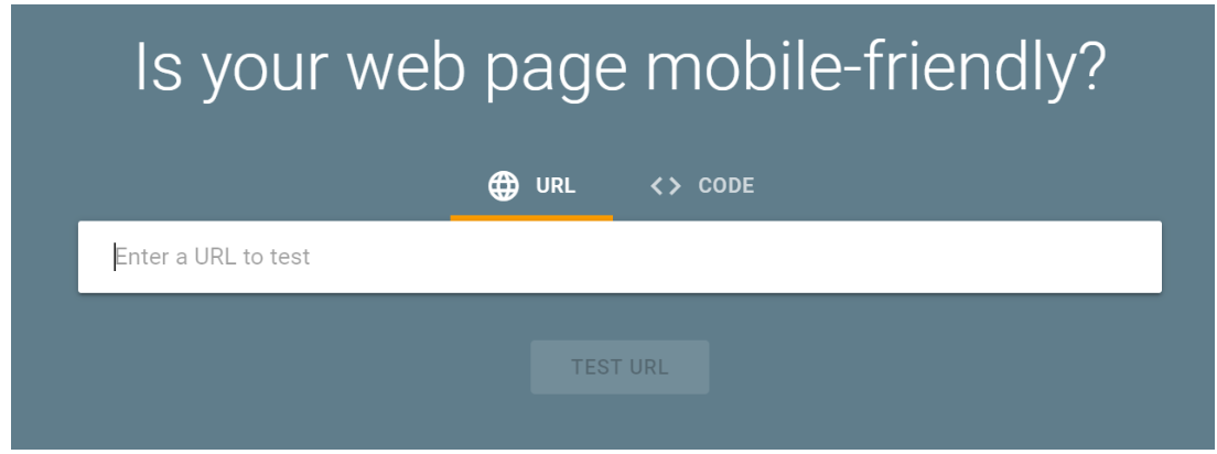 mobile friendly checking tool from Google