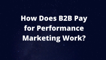 how does b2b pay for performance marketing work