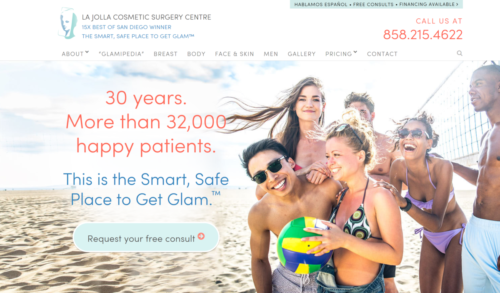 plastic surgery website design 10