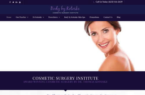 plastic surgery website design 13