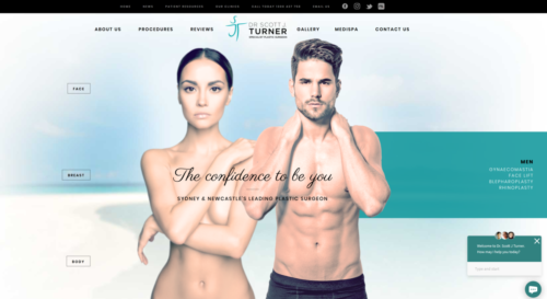 plastic surgery website design 3