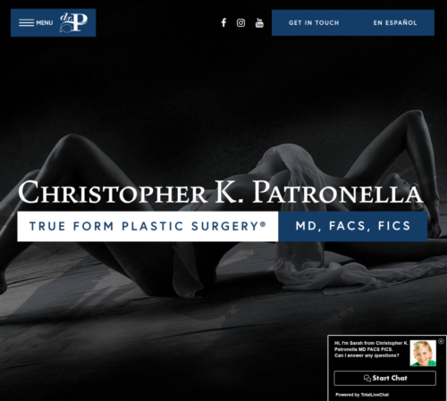 plastic surgery website design 5
